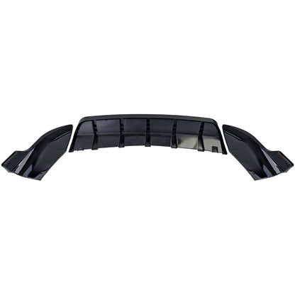 💫ART.3799 Diffusore posteriore +flaps nero lucido per BMW X4 F26 2014-2018💫