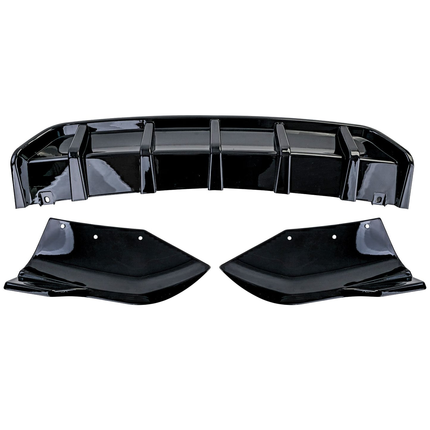 💫ART.3799 Diffusore posteriore +flaps nero lucido per BMW X4 F26 2014-2018💫