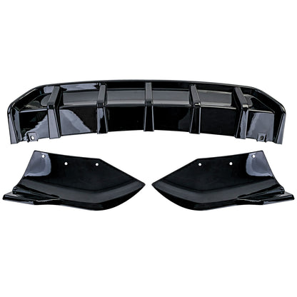 💫ART.3799 Diffusore posteriore +flaps nero lucido per BMW X4 F26 2014-2018💫