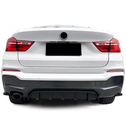 💫ART.3799 Diffusore posteriore +flaps nero lucido per BMW X4 F26 2014-2018💫