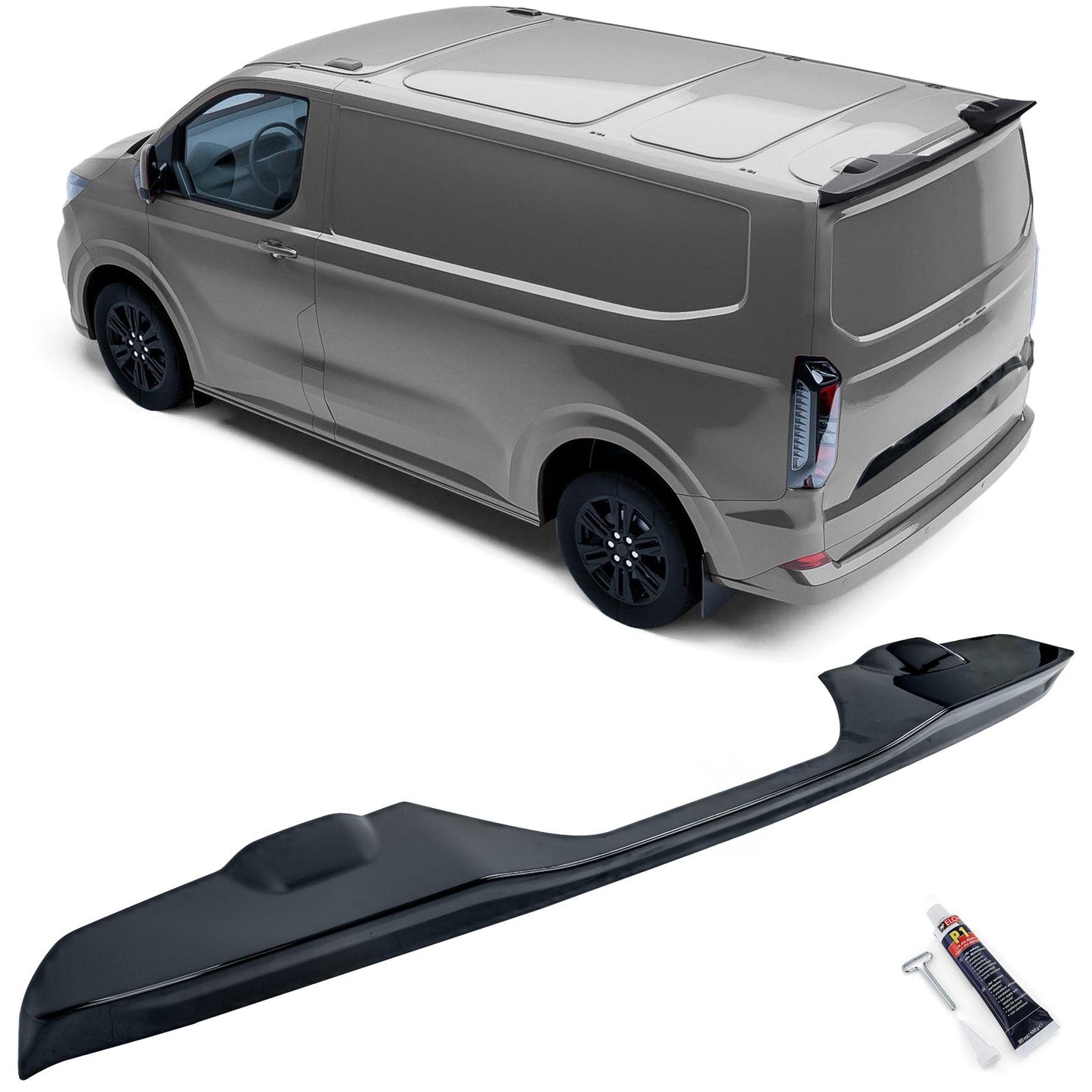 💫ART.3670 Spoiler Nero per Ford Tourneo / Transit Custom 2023+💫