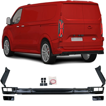 💫ART.4516 Diffusore Sportivo (Nero Lucido) per Ford Transit Custom 2023+💫
