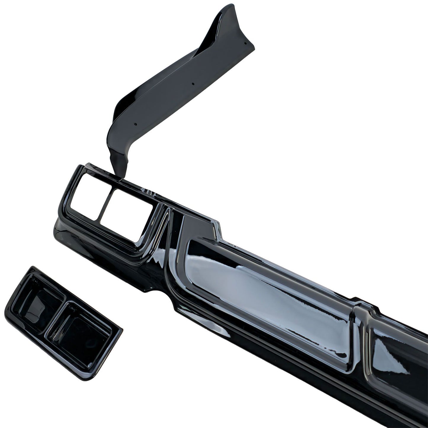 💫ART.4516 Diffusore Sportivo (Nero Lucido) per Ford Transit Custom 2023+💫