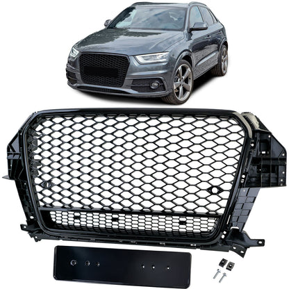 💫ART.3623 Griglia Sportiva Nero lucido per Audi Q3 8U 11-15💫