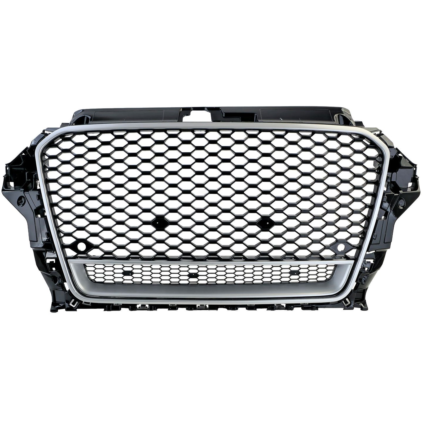 💫ART.3619 Griglia Sportiva nero lucido argento per Audi A3 8V 12-16💫