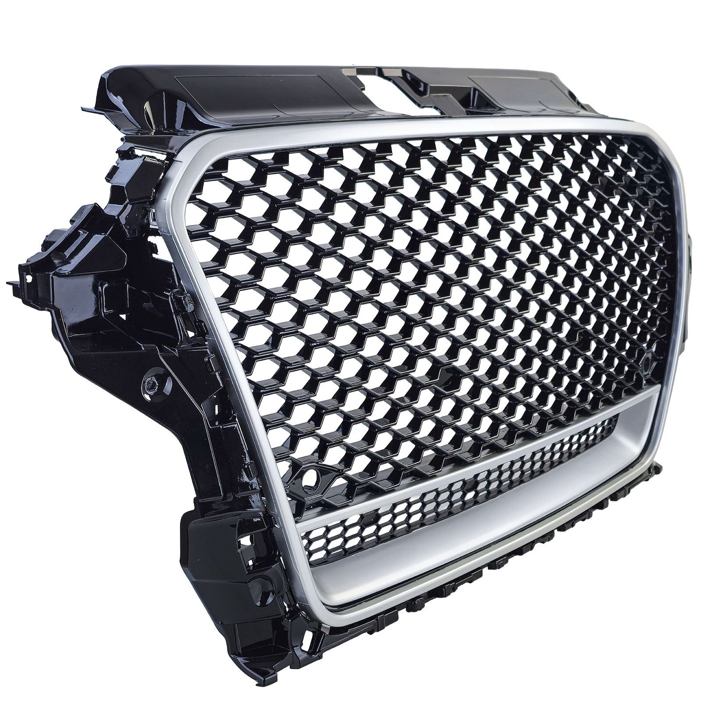 💫ART.3619 Griglia Sportiva nero lucido argento per Audi A3 8V 12-16💫