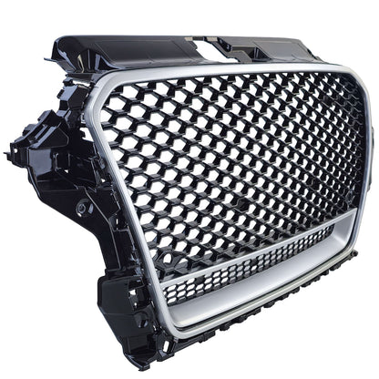 💫ART.3619 Griglia Sportiva nero lucido argento per Audi A3 8V 12-16💫