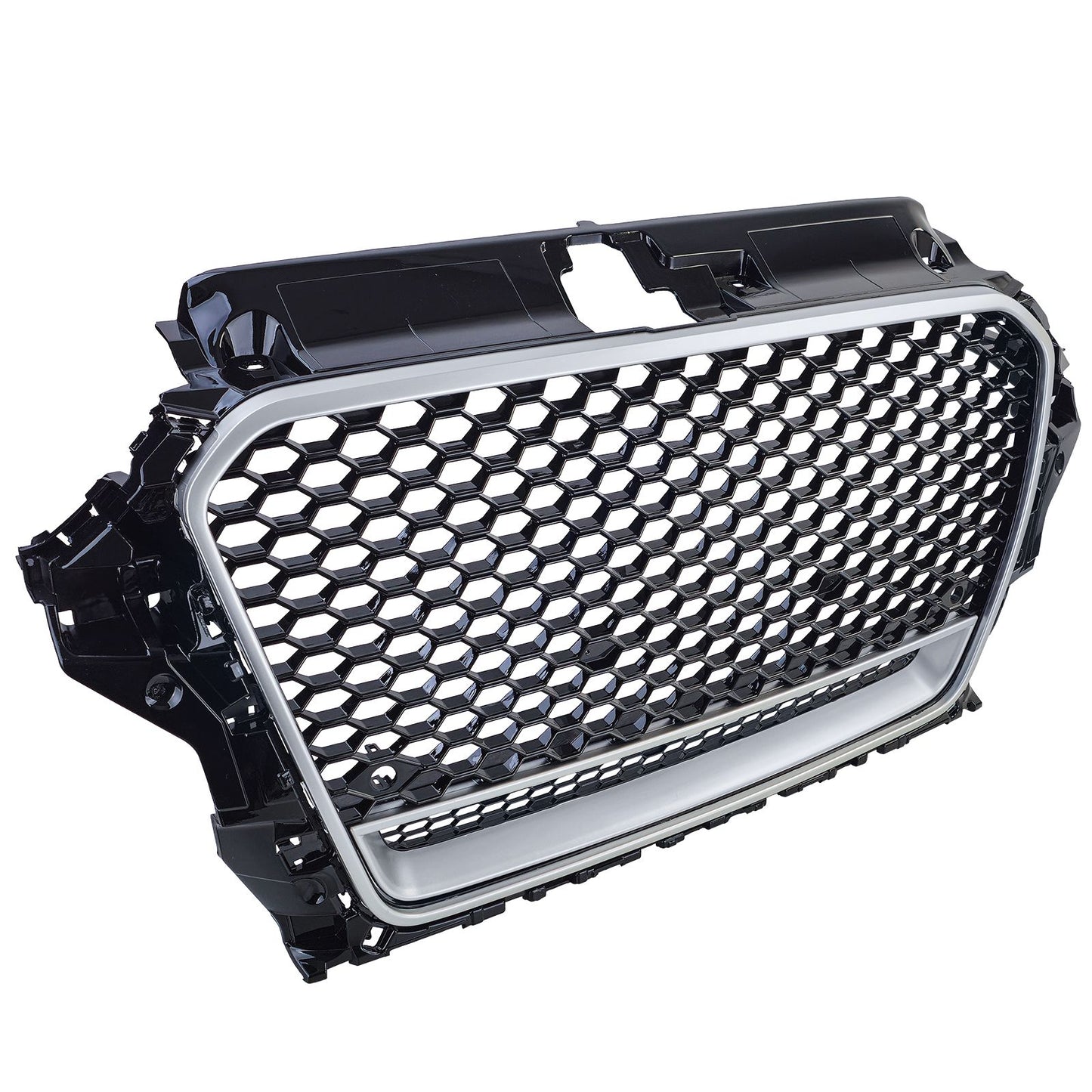 💫ART.3619 Griglia Sportiva nero lucido argento per Audi A3 8V 12-16💫