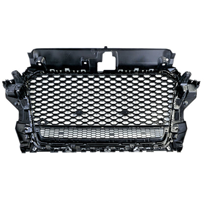 💫ART.3619 Griglia Sportiva nero lucido argento per Audi A3 8V 12-16💫