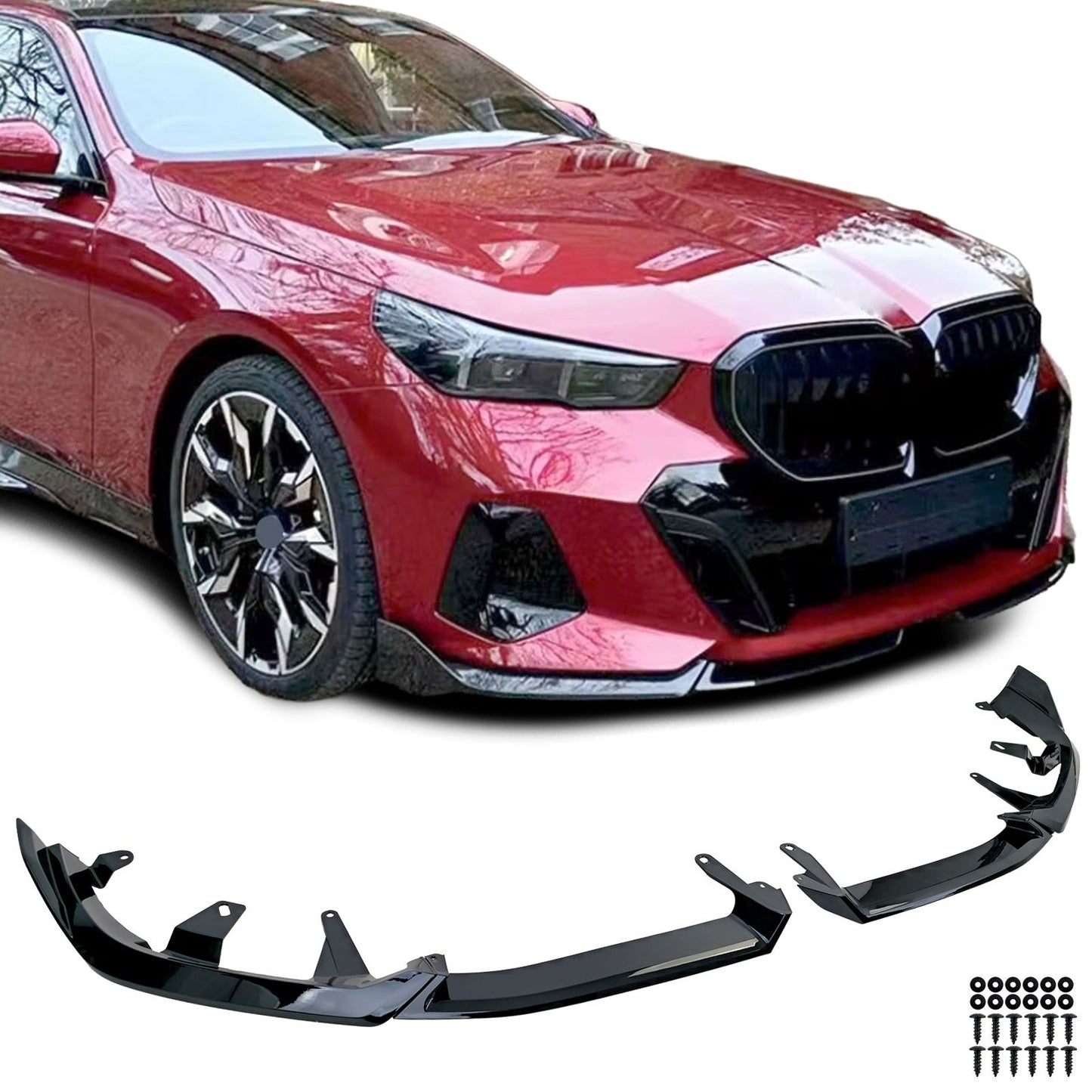 💫ART.4499 Splitter Perfomance Nero Lucido per  BMW Serie 5 G60 G61 2023+💫