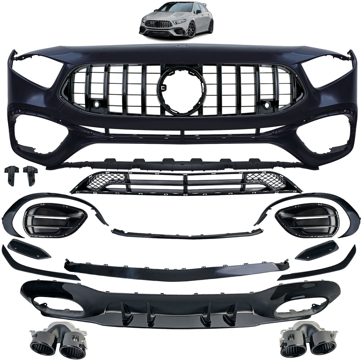 bodykit adatto per mercedes benz classe a w177 dal 2018
