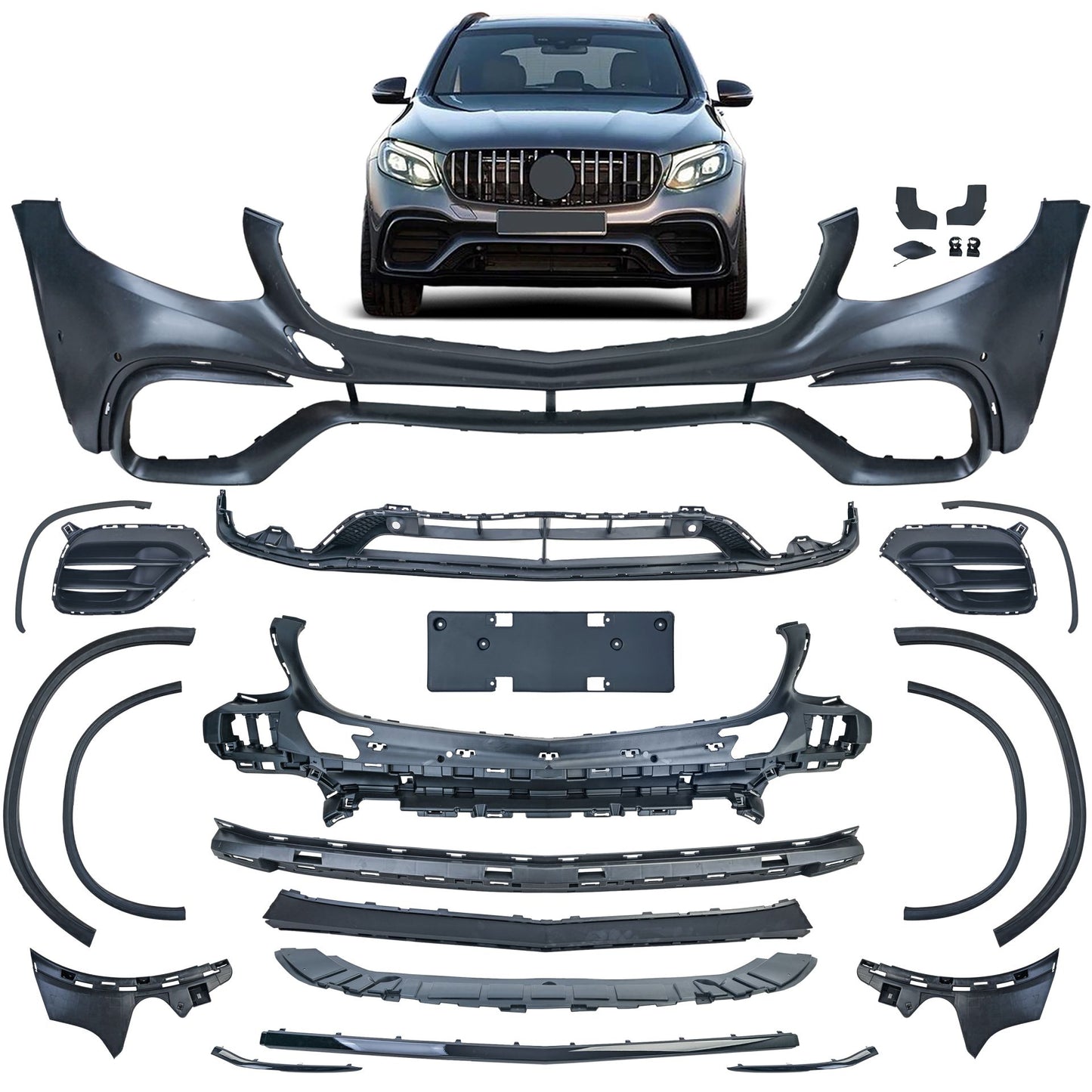 💫ART.8656 (Paraurti anteriore + parafanghi) per Mercedes GLC X253 / C253 Coupé 15-19💫