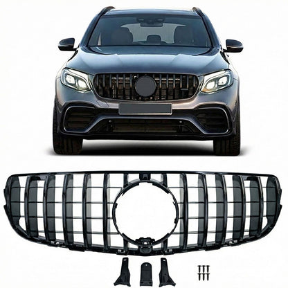 💫ART.8659 Griglia Sportiva GT-Look Nero Lucido per Mercedes GLC X253 / C253 15-19💫