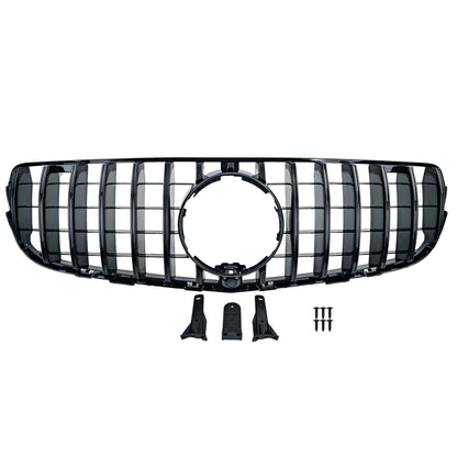💫ART.8659 Griglia Sportiva GT-Look Nero Lucido per Mercedes GLC X253 / C253 15-19💫