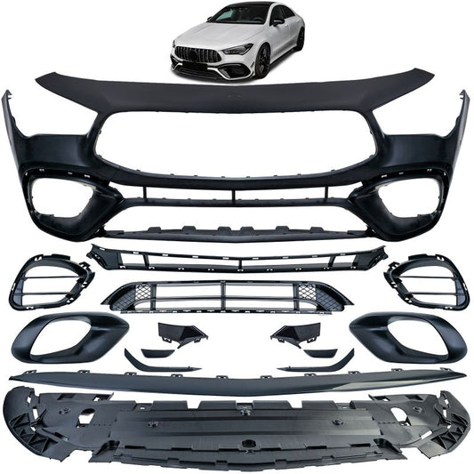 70 Paraurti sportivo anteriore con griglia compatibile con Mercedes CLA C118 X1