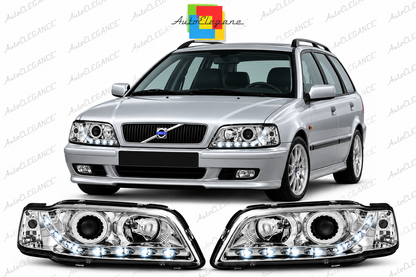 ART.10983 FARI ANTERIORI ADATTO PER VOLVO S40/V40 02.96-04.00 LED