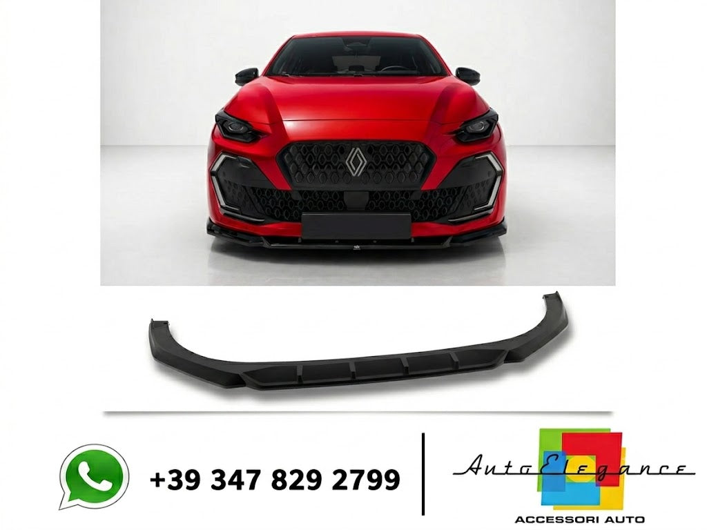 💕SPLITTER ANTERIORI   Renault Clio Mk6 NERO  LUCIDO 💕