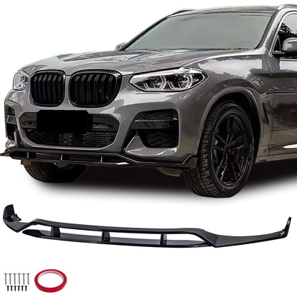 💫ART.3730 Splitter Performance Nero Lucido adatto per BMW X3 G01 2017-2021💫
