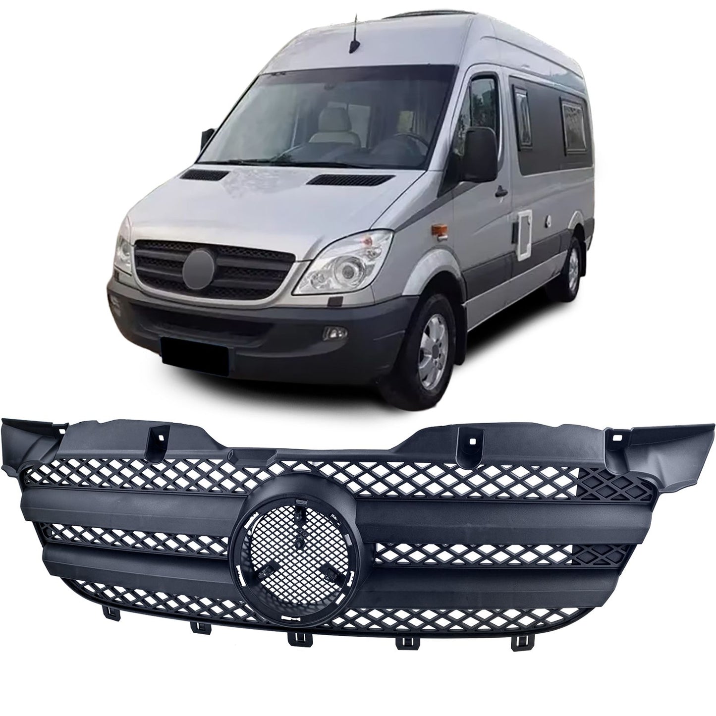 💫ART.7934 Griglia anteriore per Mercedes Sprinter W906 pre-restyling 06–13💫