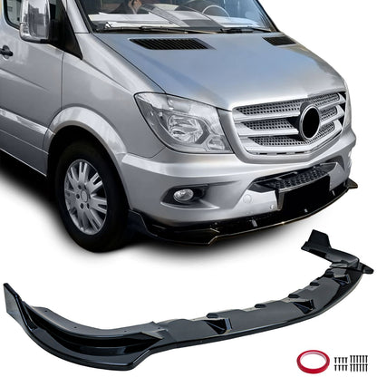 💫ART.7931 Splitter Sportivo Nero Lucido per Mercedes Sprinter W906 13-18💫