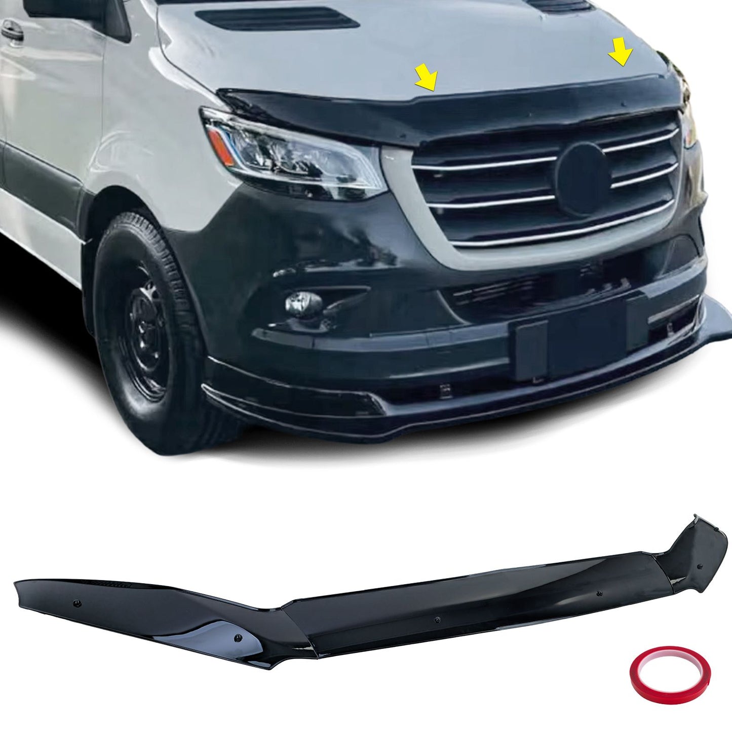 💫ART.8682 Protezione Cofano (Protezione anti-sassi) per Sprinter W907 2018+💫