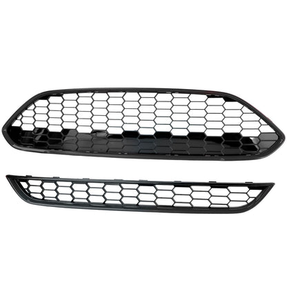 💫ART.4518 Set Griglia Radiatore ST (Nero Lucido) per Ford Fiesta 2013-2017💫