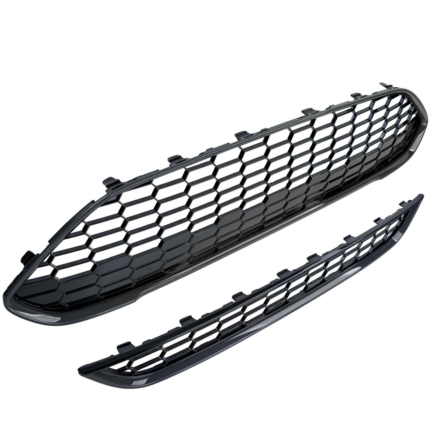 💫ART.4518 Set Griglia Radiatore ST (Nero Lucido) per Ford Fiesta 2013-2017💫