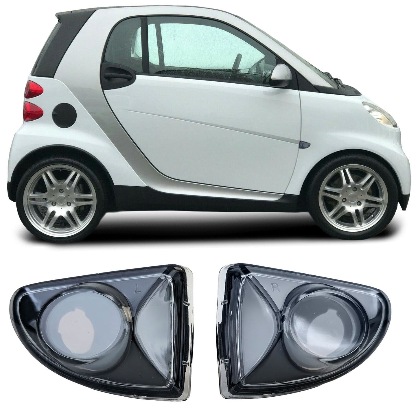 💫ART.4500 Set Indicatori Laterali per Smart ForTwo Cabrio Coupé 451 2007-2015💫