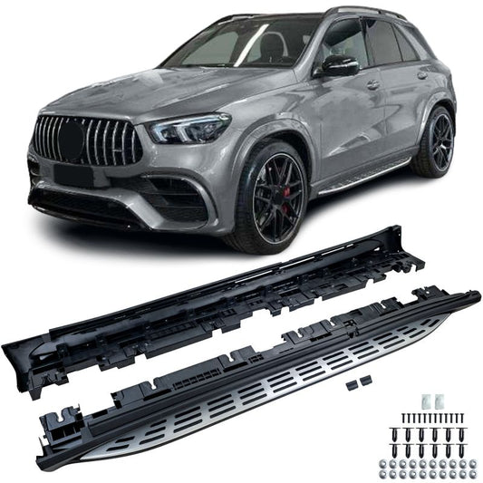 PEDANE LATERALI IN ALLUMINIO STILE OEM PER MERCEDES GLE V167 (2018-2023)