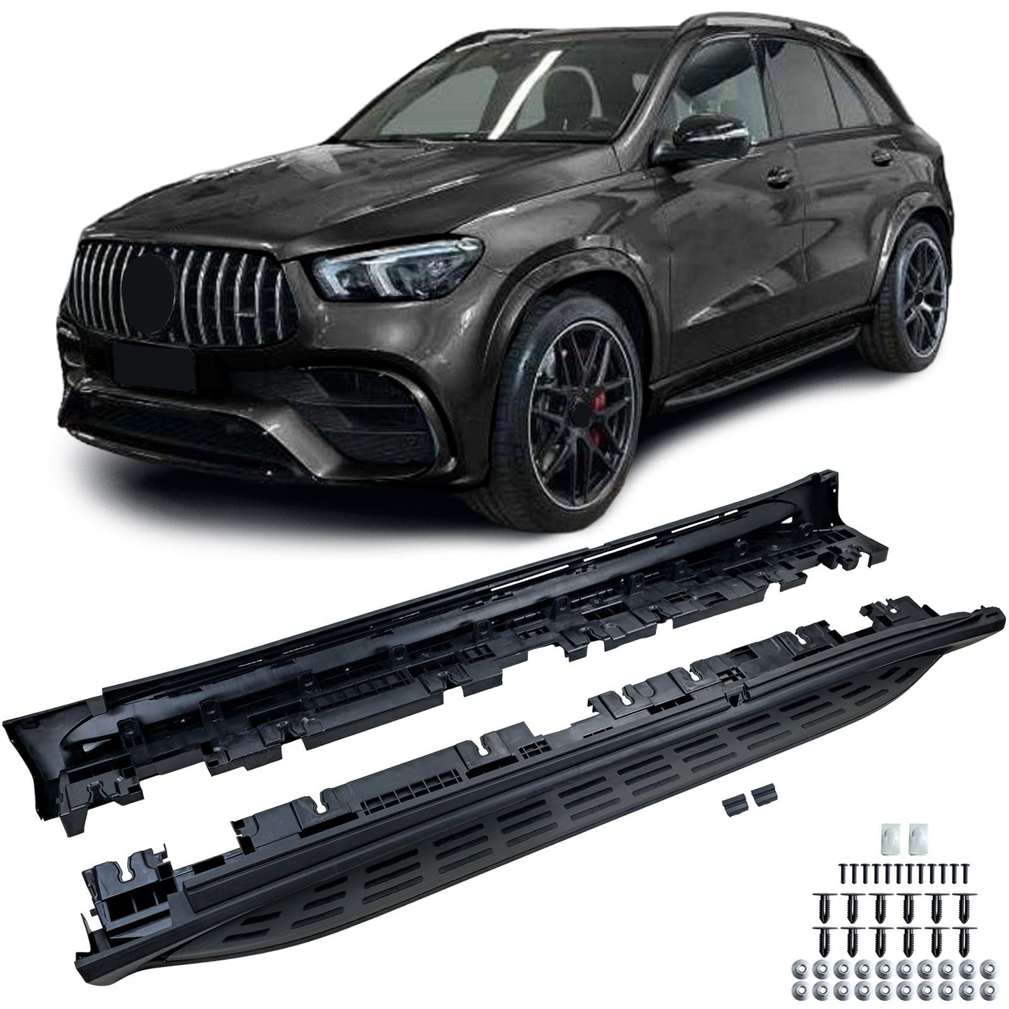💫ART.7922 Pedane in Alluminio look OE “Black Edition” per GLE 2018-2023💫