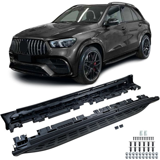 PEDANE LATERALI IN ALLUMINIO OE-LOOK "BLACK EDITION" PER MERCEDES GLE V167