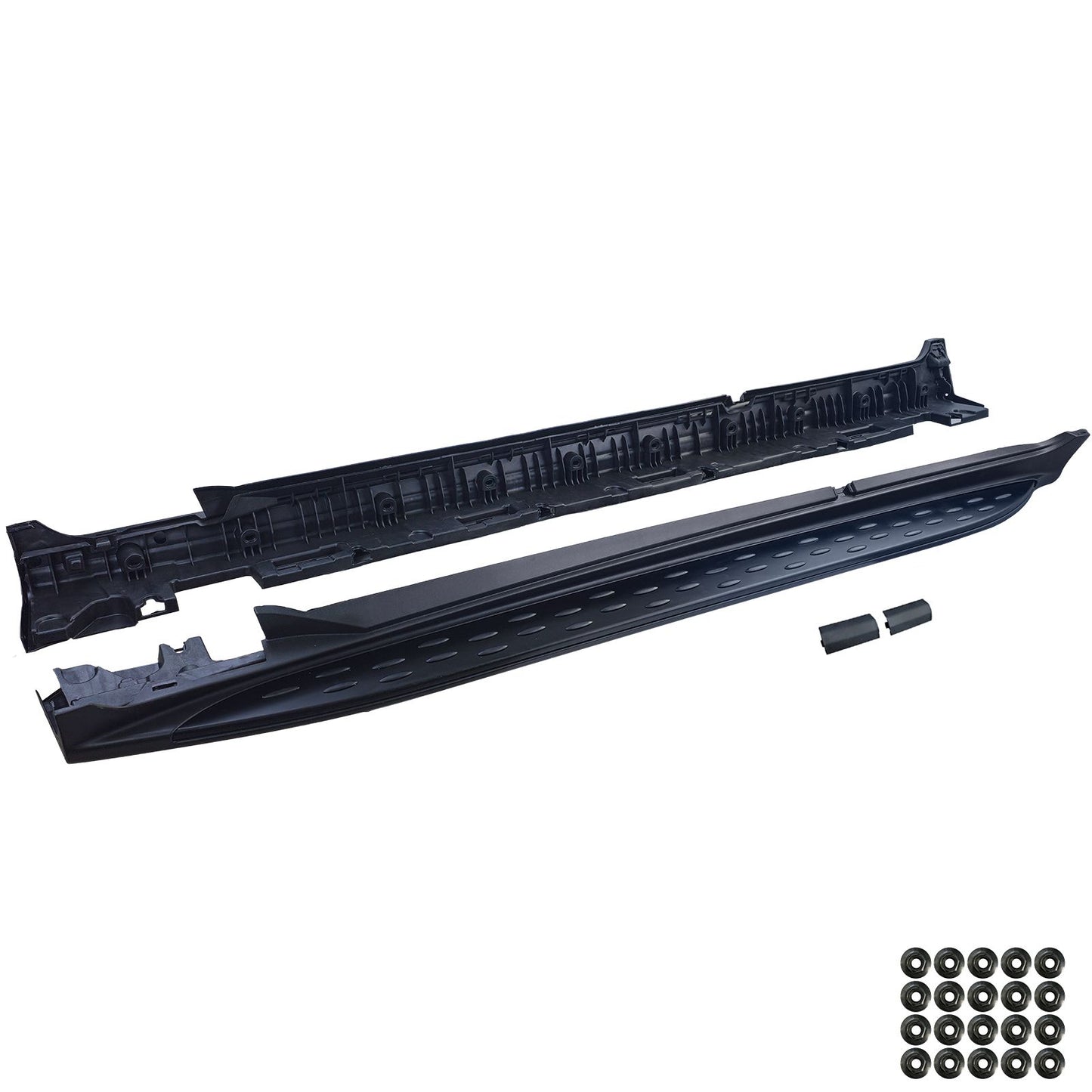 💫ART.8587 Pedane Laterali OE-Look “Black Edition” per Mercedes GLC X253 15-22💫