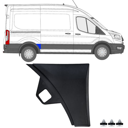 Modanatura paraurti posteriore destro per Ford Transit V363 2014-2019 L2