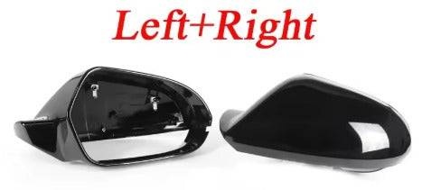 2 pezzi di calotte copri specchietti laterali NERI per Audi A6 C7 C7.5 S6 4G RS6