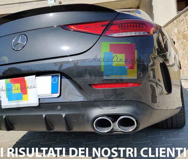 MERCEDES CLS C257 2018+ REAR DIFFUSER &amp; AMG COMATI TIPPERS 