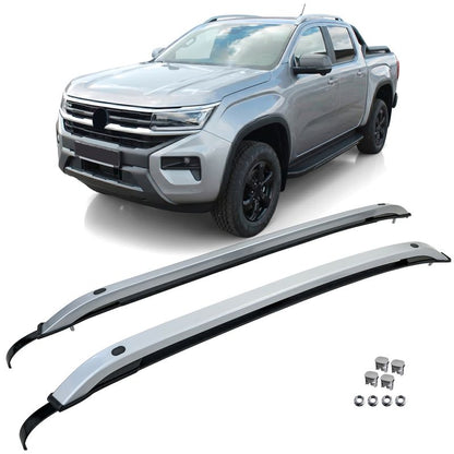 Barre da tetto in alluminio TENZO-R argento retrofit per VW Amarok dal 2022