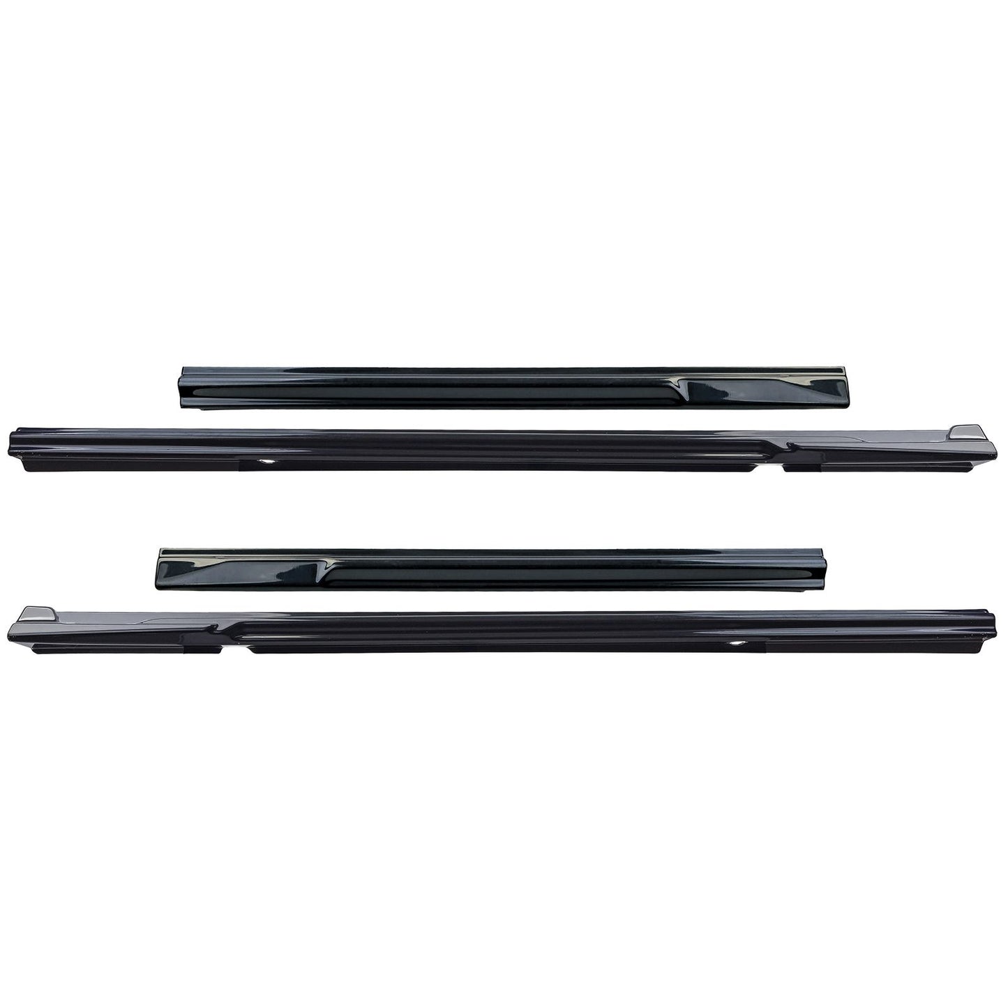 💫ART.8578 Sotto Minigonne Nero Lucido – per VW T7 2024+ (L2 passo lungo)💫