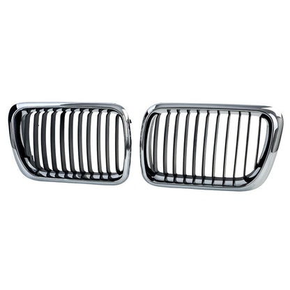 GRIGLIA SPORT NERO/CROMO DOPPIO RENE PER BMW SERIE 3 E36 FACELIFT (1996-2000)