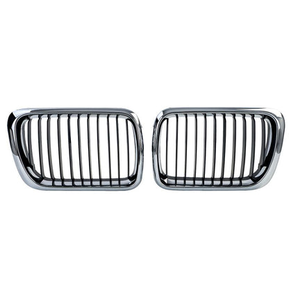 GRIGLIA SPORT NERO/CROMO DOPPIO RENE PER BMW SERIE 3 E36 FACELIFT (1996-2000)