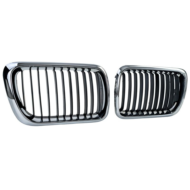 GRIGLIA SPORT NERO/CROMO DOPPIO RENE PER BMW SERIE 3 E36 FACELIFT (1996-2000)