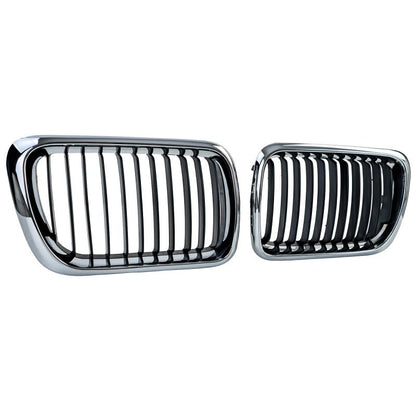 GRIGLIA SPORT NERO/CROMO DOPPIO RENE PER BMW SERIE 3 E36 FACELIFT (1996-2000)