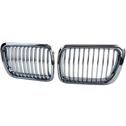 GRIGLIA SPORT CROMATA DOPPIO RENE PER BMW SERIE 3 E36 FACELIFT (1996-2000)