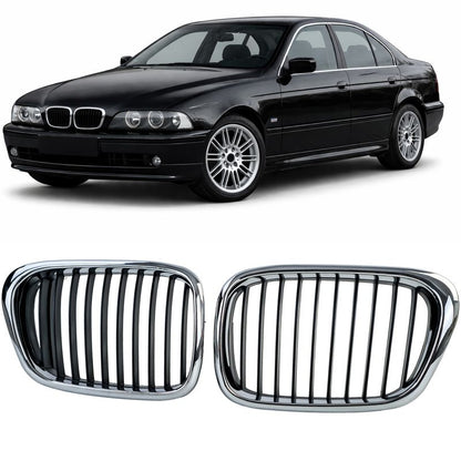 GRIGLIA SPORT NERO/CROMO DOPPIO RENE PER BMW SERIE 5 E39 (1995-2003)
