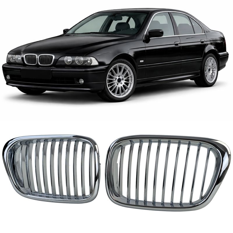 GRIGLIA SPORT CROMATA DOPPIO RENE PER BMW SERIE 5 E39 (1995-2003)