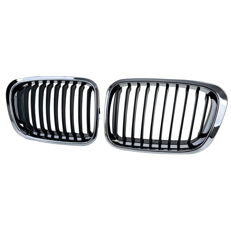 GRIGLIA SPORT NERO/CROMO DOPPIO RENE PER BMW SERIE 3 E46 PRE-FACELIFT 1998-2001
