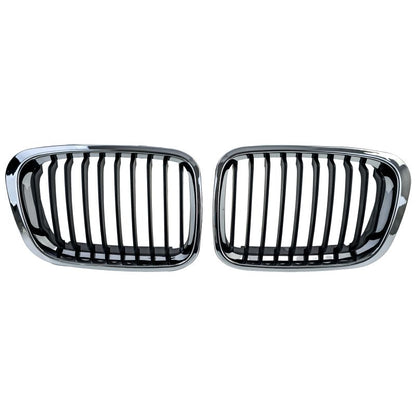 GRIGLIA SPORT NERO/CROMO DOPPIO RENE PER BMW SERIE 3 E46 PRE-FACELIFT 1998-2001