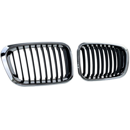 GRIGLIA SPORT NERO/CROMO DOPPIO RENE PER BMW SERIE 3 E46 PRE-FACELIFT 1998-2001