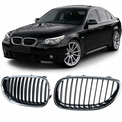 GRIGLIA SPORT NERO/CROMO DOPPIO RENE PER BMW SERIE 3 E90/E91 LCI (2008-2012)