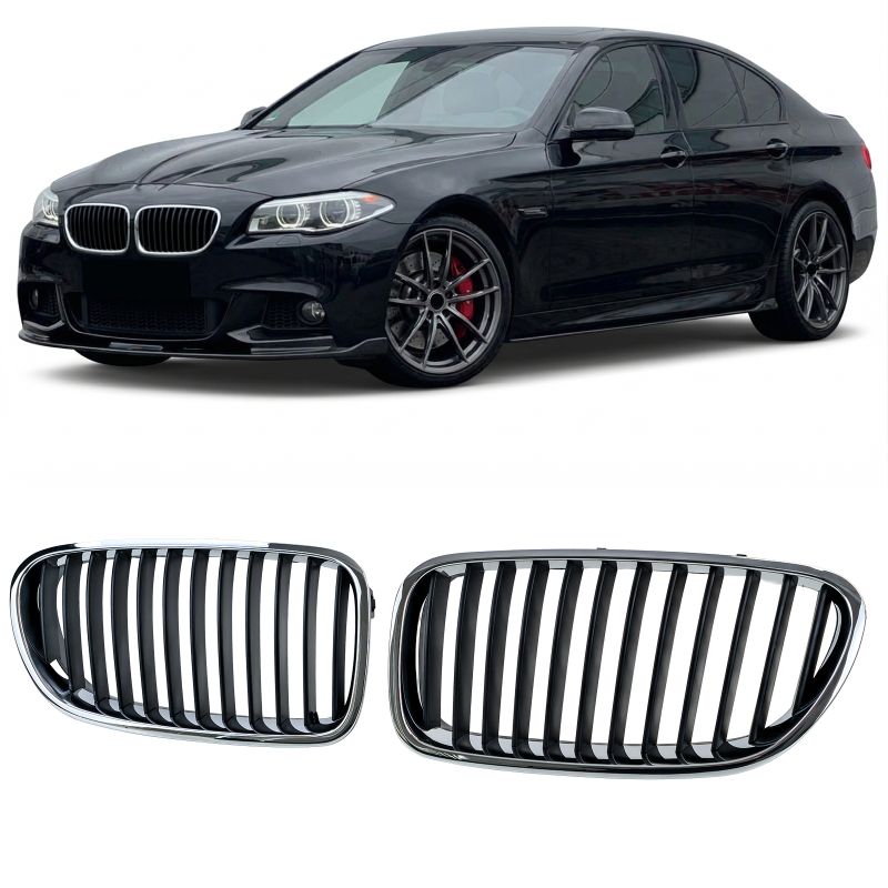 GRIGLIA SPORT NERO/CROMO DOPPIO RENE PER BMW SERIE 5 F10/F11 (2010-2017)