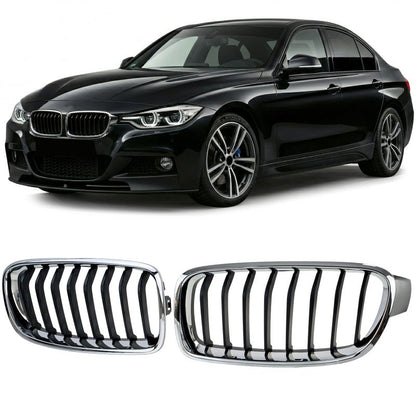 GRIGLIA SPORT NERO/CROMO DOPPIO RENE PER BMW SERIE 3 F30/F31 (2011-2019)